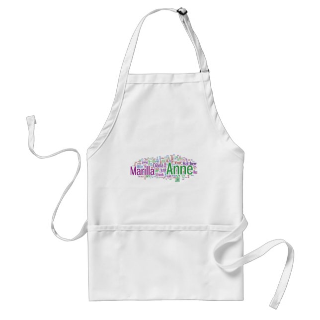 Anne of Green Gables Word Cloud Standard Apron (Front)