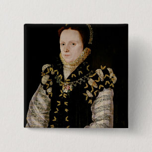 Anne Russell, Countess of Warwick , c.1565 2 Inch Square Button