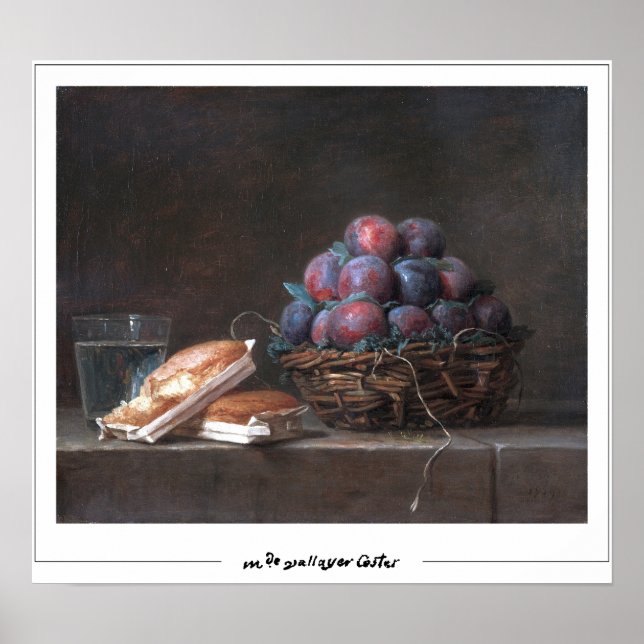 Anne Vallayer-Coster Zedign Poster d'art #4 (Devant)