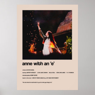 Anne with an E Alternate Minimalist Cover Poster