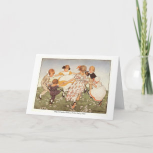 Anneau autour d'une carte d'anniversaire de