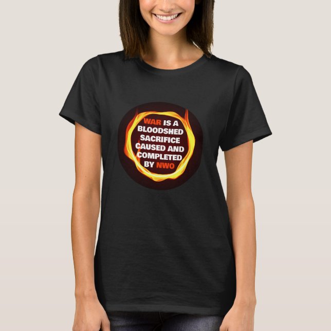 Anneau de guerre (noir) T-shirt (Devant)