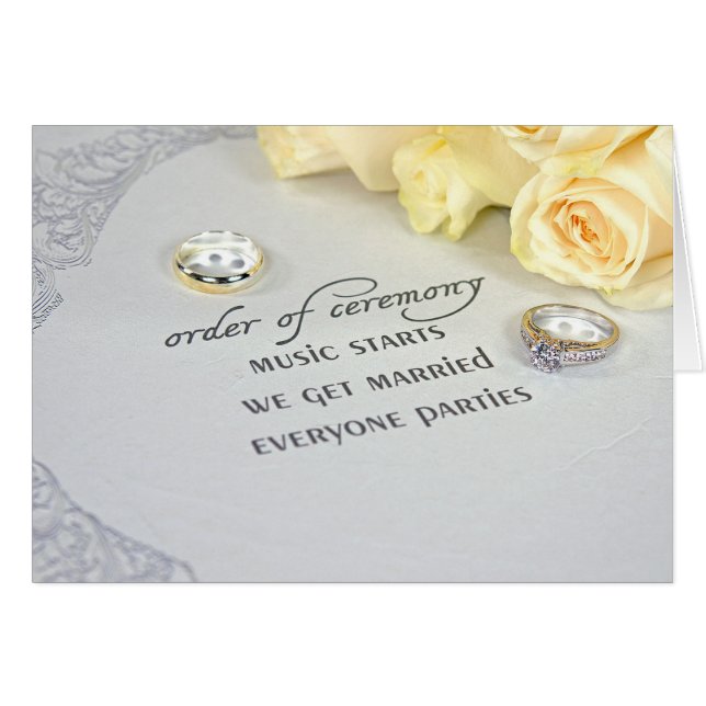 Anneaux mariages et Roses (Devant horizontal)