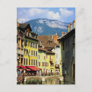 Annecy and Alps in summer, Savoie, France Postcard