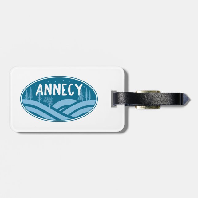 Annecy France Outdoors Luggage Tag (Back Horizontal)
