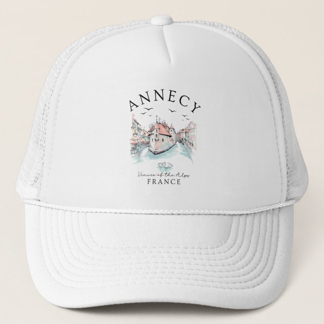 Annecy France – Travel Souvenir Trucker Hat (Front)