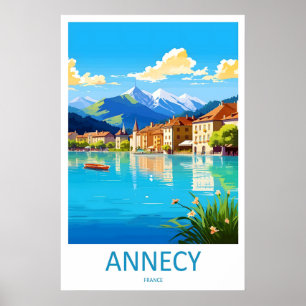 Annecy Ski Travel National Vintage Park Poster
