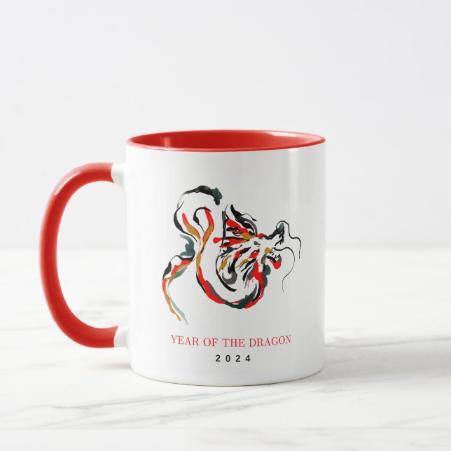 Année aquarelle de la Mug Dragon (Gauche)