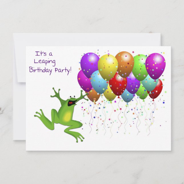 Année bissextile Invitation d'anniversaire (Devant)
