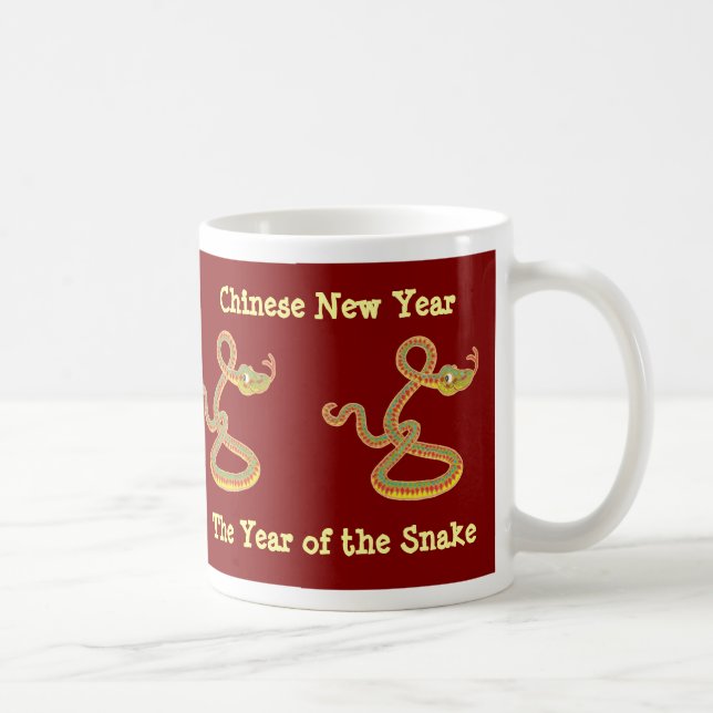 Année chinoise de la Mug de café serpent (Droite)
