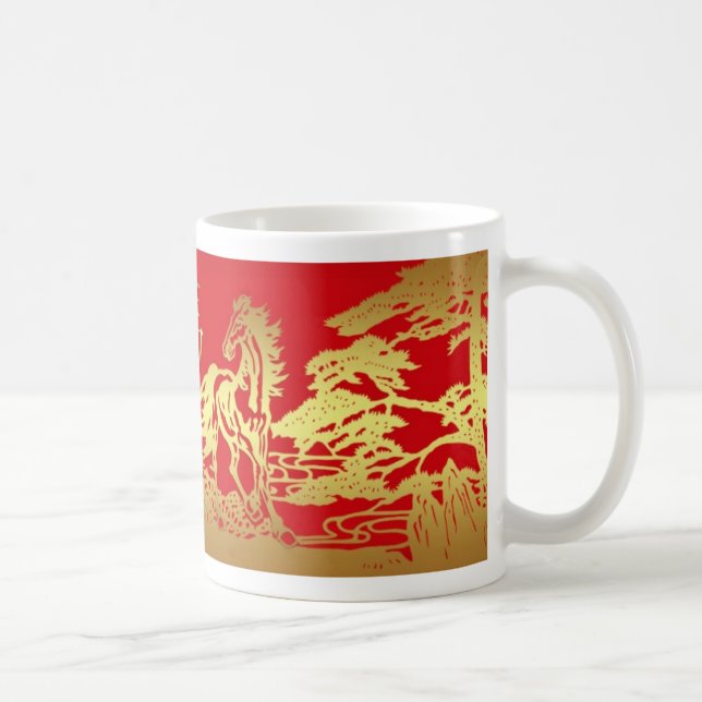 Année chinoise de la tasse de cheval (Droite)