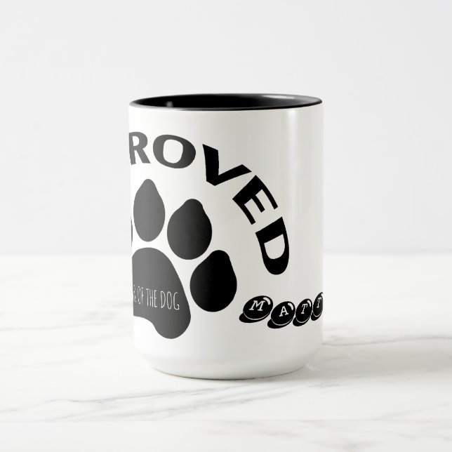 Année chinoise des chiens 2018 personnalisée Mug 2 (Centre)