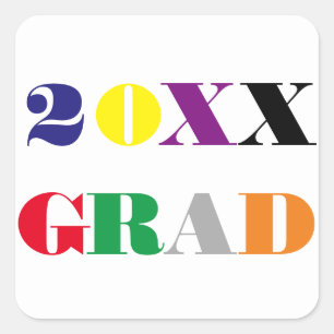 Année de classe de lycée - Autocollant de graduati