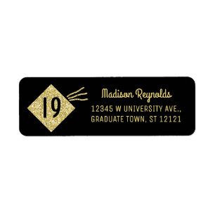 Année de graduation Grad Mortarboard Tassel Black
