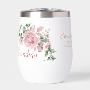 Année de grand-mère établie Roses roses roses pers