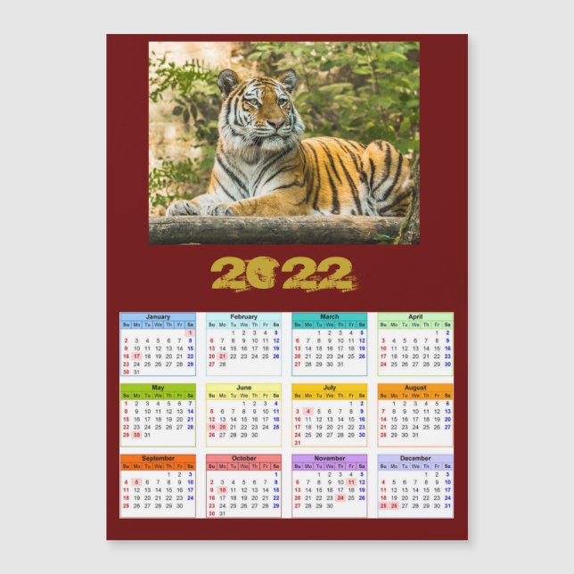 Année de la carte Tiger (Devant)
