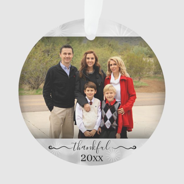 Année de la photo familiale Merci Bienheureux Noël (devant)