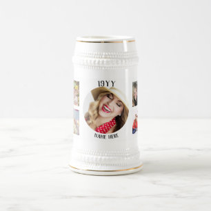 Année de naissance Photo MUG 50e 60e 70e 80e 30e 4