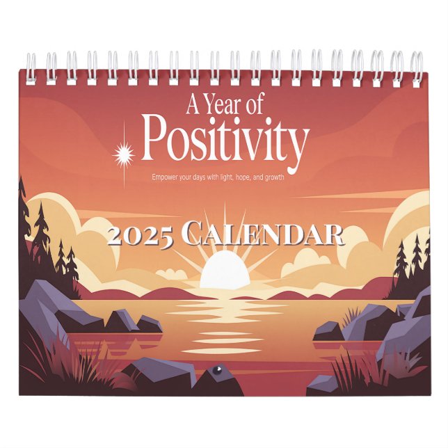 Année de positivité 2025 Calendrier motivationnel (Protection)