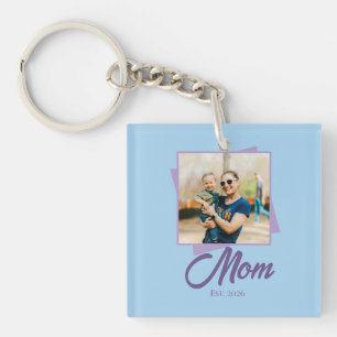Année d'établissement de maman avec photo de vacan
