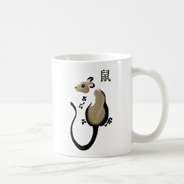 Année du rat - tasse asiatique de rat (Droite)