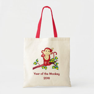 Année du sac fourre-tout 2016 à rouge de singe