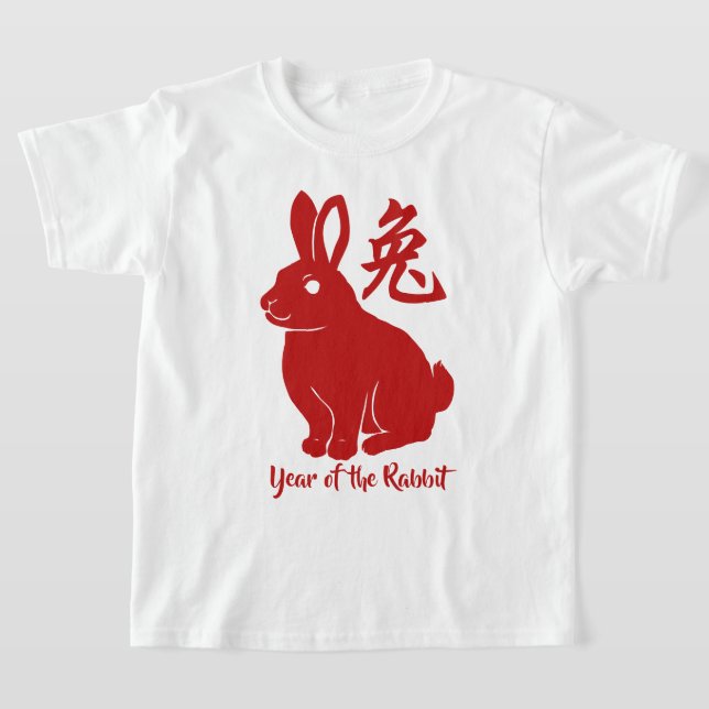 Année Du T-shirt Rabbit (Poser)