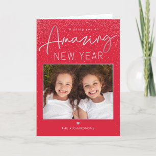 Année Extraordinaire Moderne Bonne année Carte pho