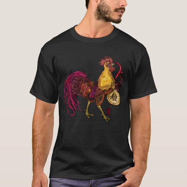 Année Zodiaque chinoise du T-shirt coster (Devant)