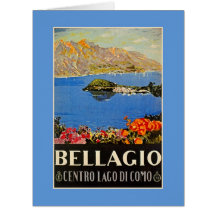 Années 1920 vintage Bellagio Publicité de voyage i