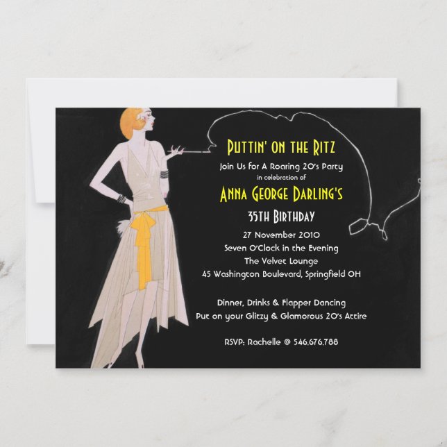 Années 20 - Invitations à la Fête du Plapper (Devant)