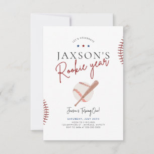 Années de recrue Premier anniversaire Invitation B