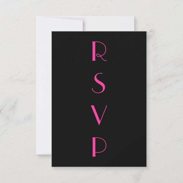 Années folles Fuchsia RSVP (Devant)