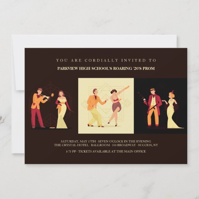 Années folles Invitations (Devant)