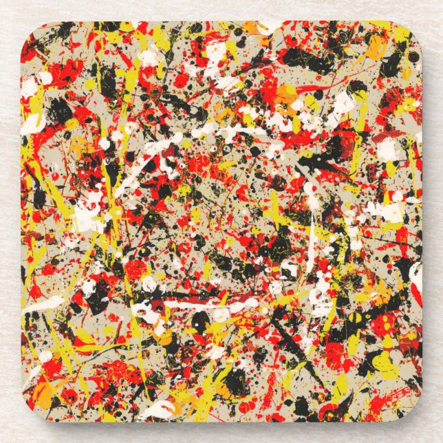 Annelisa No. 7 Abstract Beverage Coaster (Front)