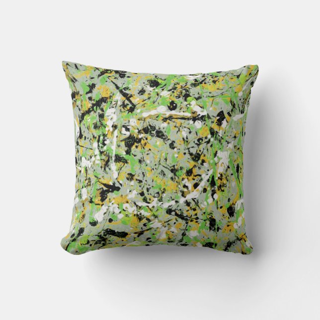 Annelisa No. 8 Abstract Throw Pillow (Front)