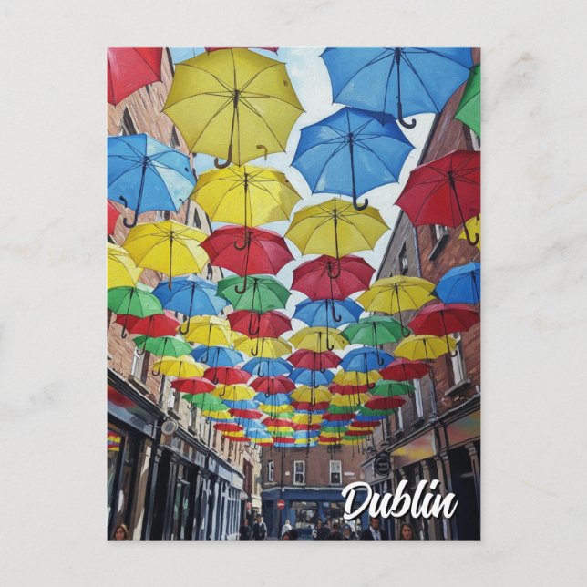 Anne's Lane Dublin Ireland Travel Postcard (Front)