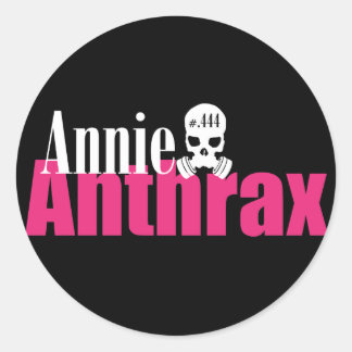 annie anthrax - black sticker
