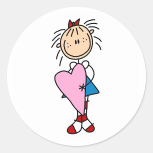 Annie Avec Énorme Sticker Coeur