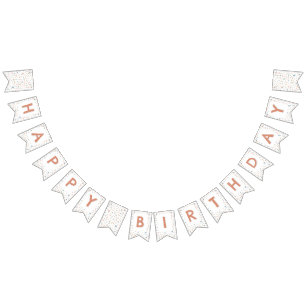 Annie Confetti Watercolor Dots Bunting Flag