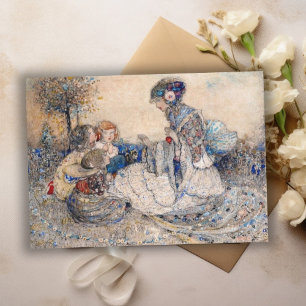 Annie French A Fairytale Mother Tells a Story Note Card