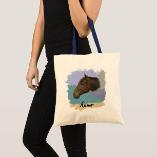 "Annie” – Horse Portrait - Personalize Your Tote Bag