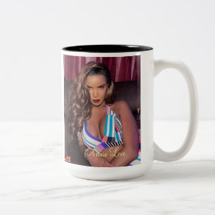 ANNIE LOVE  Two-Tone Mug, 15 oz Coffee Mug