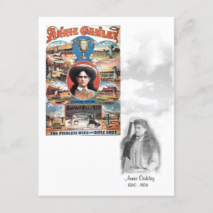Annie Oakley 1860 - 1926 - postcard