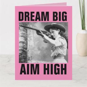 ANNIE OAKLEY AVEC ARME À FEU, CARTES DE FILLES D'A