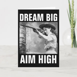 ANNIE OAKLEY AVEC ARME, CARTES DE SALUT