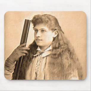 Annie Oakley Portrait Mouse Pad
