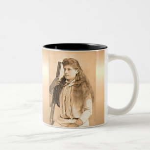 Annie Oakley Portrait Two-Tone Coffee Mug