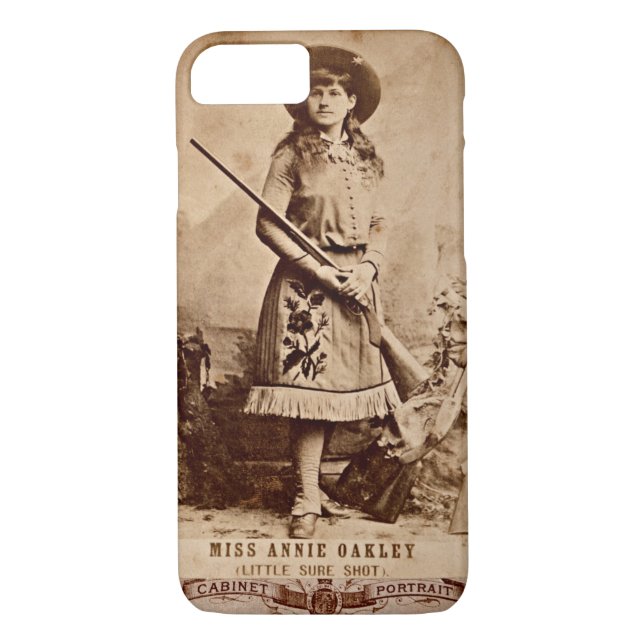 Annie Oakley Sepia Case-Mate iPhone Case (Back)