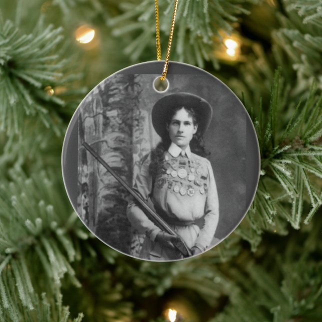 ANNIE OAKLEY SHARP SHOOTER CHRISTMAS ORNAMENT (Tree)